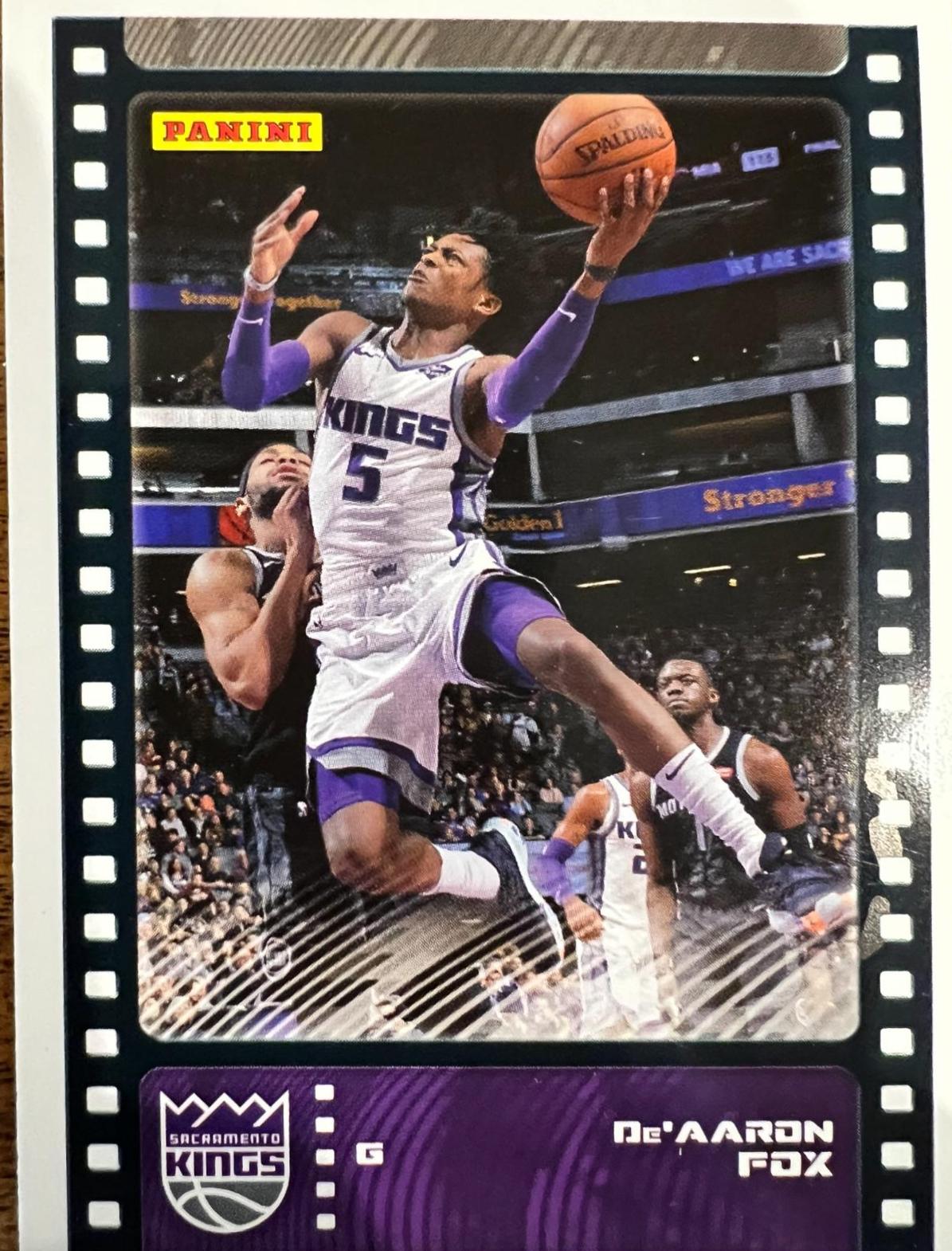 De'Aaron Fox #15 Basketball Cards 2019 Panini Stickers Cards