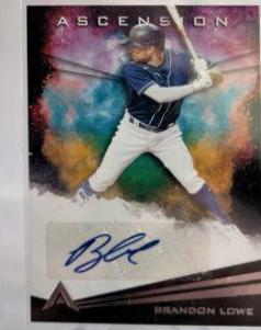 Brandon Lowe #AA-BL Baseball Cards 2021 Panini Chronicles Ascension Autographs