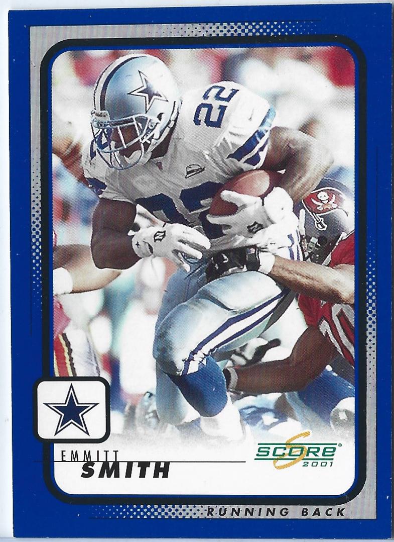 Emmitt Smith #54 Football Cards 2001 Panini Score