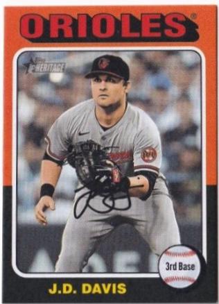 J.D. Davis #514 Baseball Cards 2024 Topps Heritage
