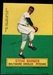 Steve Barber Baseball Cards 1964 Topps Stand Up Prices
