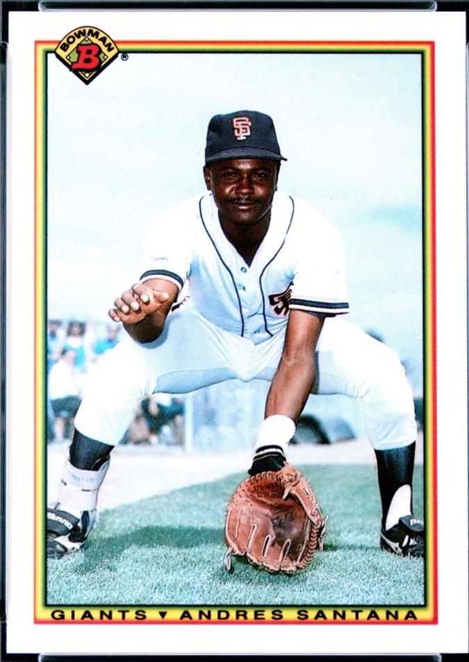 Andres Santana #230 1990 Bowman Tiffany Baseball