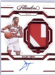 Dalen Terry [Ruby Vertical Patch Auto] #16 Basketball Cards 2022 Panini Flawless Patch Autograph Prices