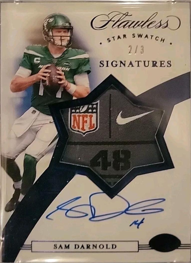 Sam Darnold #SSS-SAD 2020 Panini Flawless Star Swatch Signatures Football