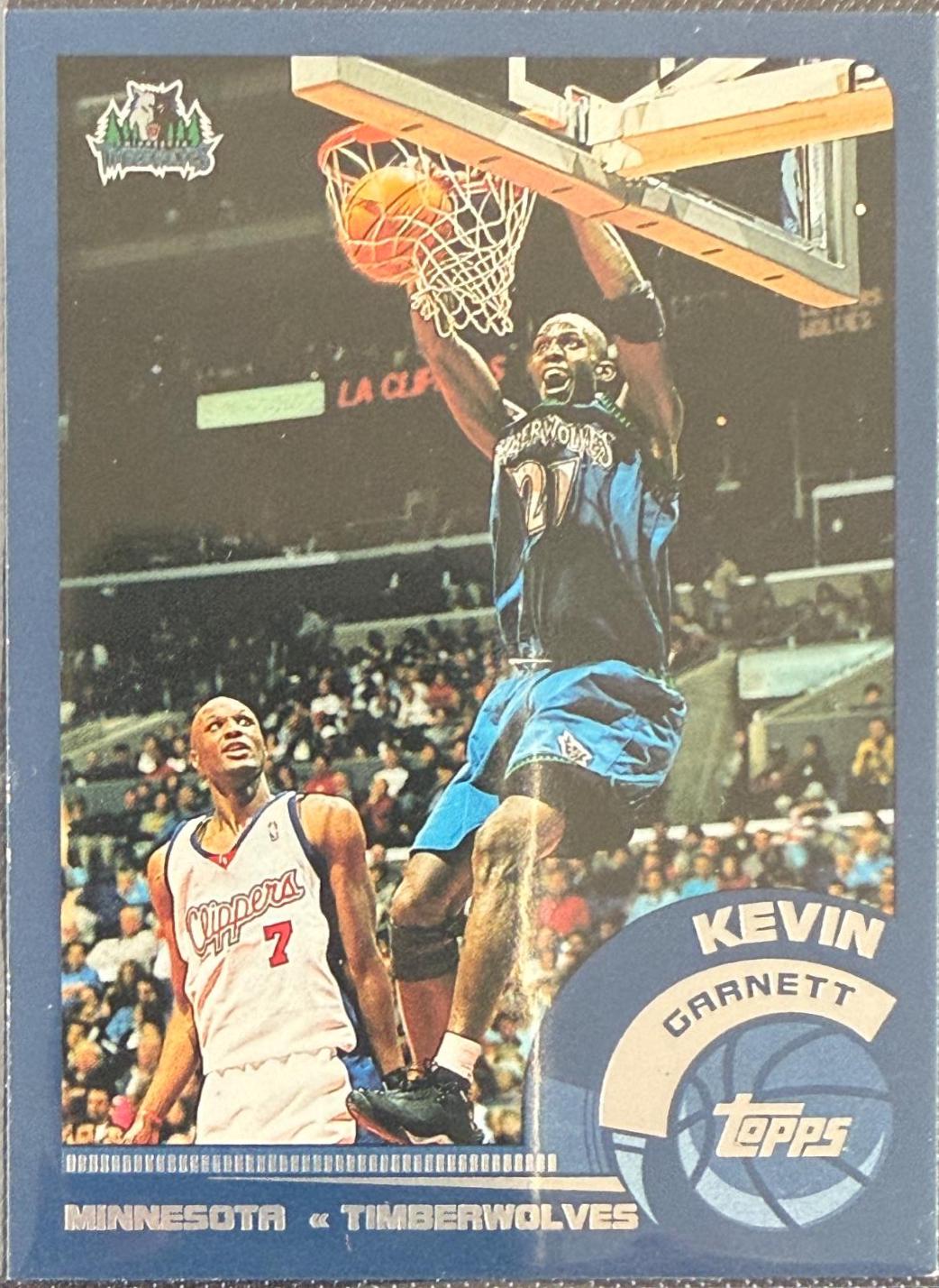 Kevin Garnett #30 Basketball Cards 2002 Topps