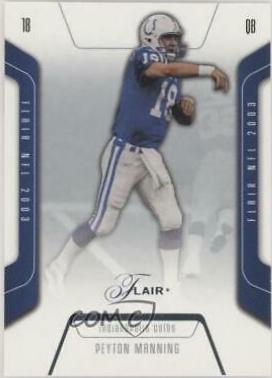 Peyton Manning #19 Football Cards 2003 Flair