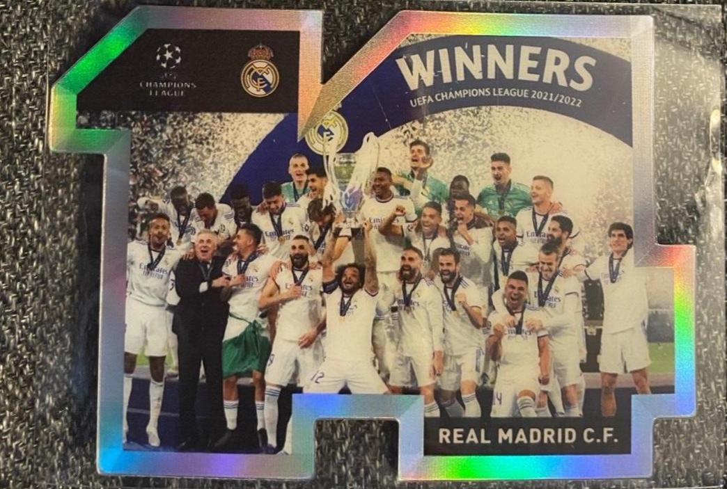 Real Madrid CF #CA-RM Soccer Cards 2022 Topps UEFA Superstars Catorce