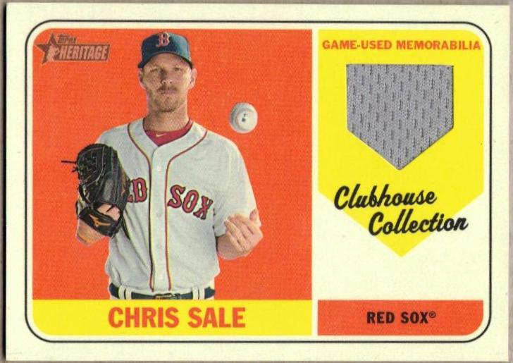 Chris Sale #CS 2018 Topps Heritage Clubhouse Collection Relics Baseball