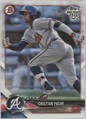 Cristian Pache #TH-CP Baseball Cards 2018 Topps Holiday Bowman Prices