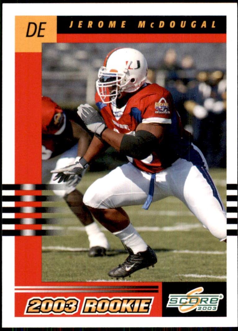 Jerome McDougle #313 2003 Panini Score Football