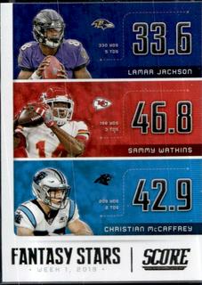 Christian McCaffrey / Lamar Jackson / Sammy Watkins
