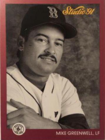 Mike Greenwell #15 Baseball Cards 1991 Studio