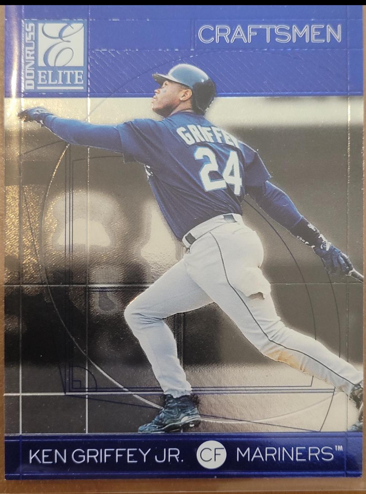 Ken Griffey Jr #1 Baseball Cards 1998 Donruss Elite Craftsmen
