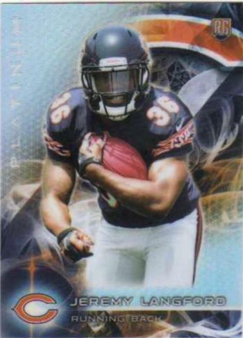 Jeremy Langford #127 Football Cards 2015 Topps Platinum