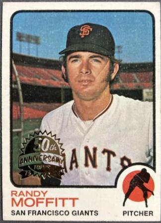 Randy Moffitt #43 Baseball Cards 2022 Topps Heritage 50th Anniversary Buyback