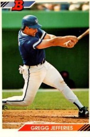 Gregg Jefferies #13 Baseball Cards 1992 Bowman