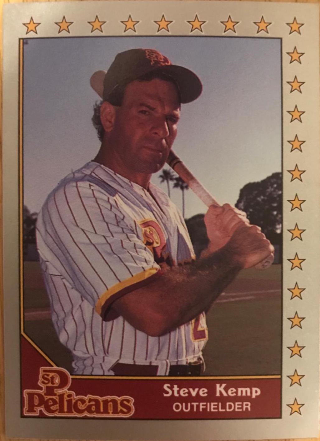 Steve Kemp #10 Baseball Cards 1990 Pacific Senior League