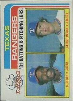 Rangers Leaders #36 Baseball Cards 1982 Topps