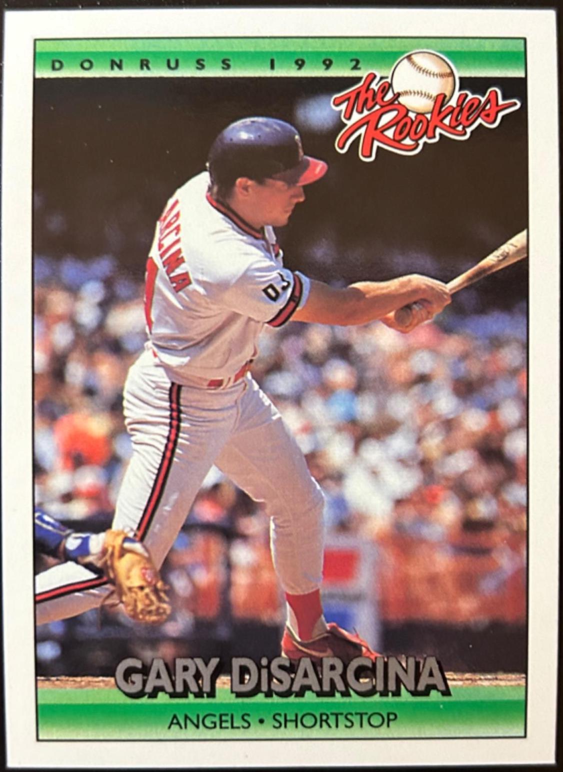Gary DiSarcina #32 Baseball Cards 1992 Panini Donruss Rookies
