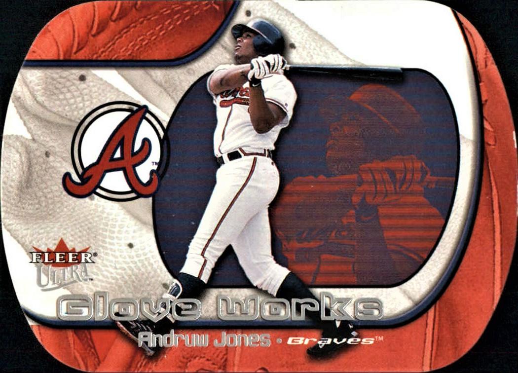 Andruw Jones #1GW Baseball Cards 2002 Ultra Glove Works