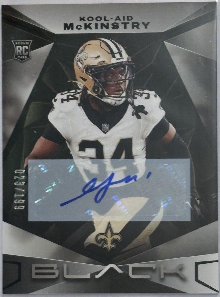 Kool-Aid McKinstry #163 Football Cards 2024 Panini Black Rookies Autograph