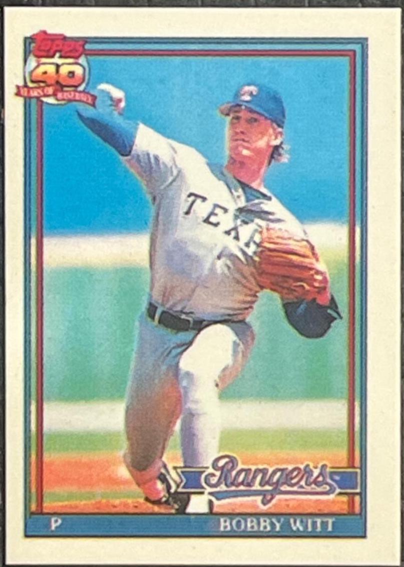 Bobby Witt #27 Baseball Cards 1991 Topps Micro