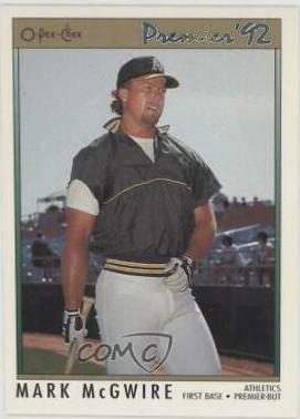 Mark McGwire #99 Baseball Cards 1992 O Pee Chee Premier