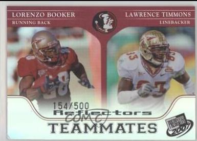 Lorenzo Booker, Lawrence Timmons #90 2007 Press Pass Football
