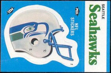 Seattle Seahawks [Razzles Back[ #NNO Football Cards 1987 Fleer Team Action Sticker