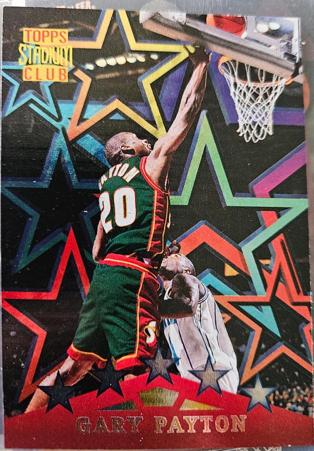 Gary Payton #SF9 Basketball Cards 1996 Stadium Club Special Forces