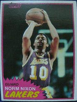 Norm Nixon #22 Basketball Cards 1981 Topps