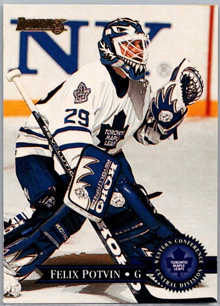 Felix Potvin #9 Hockey Cards 1995 Donruss