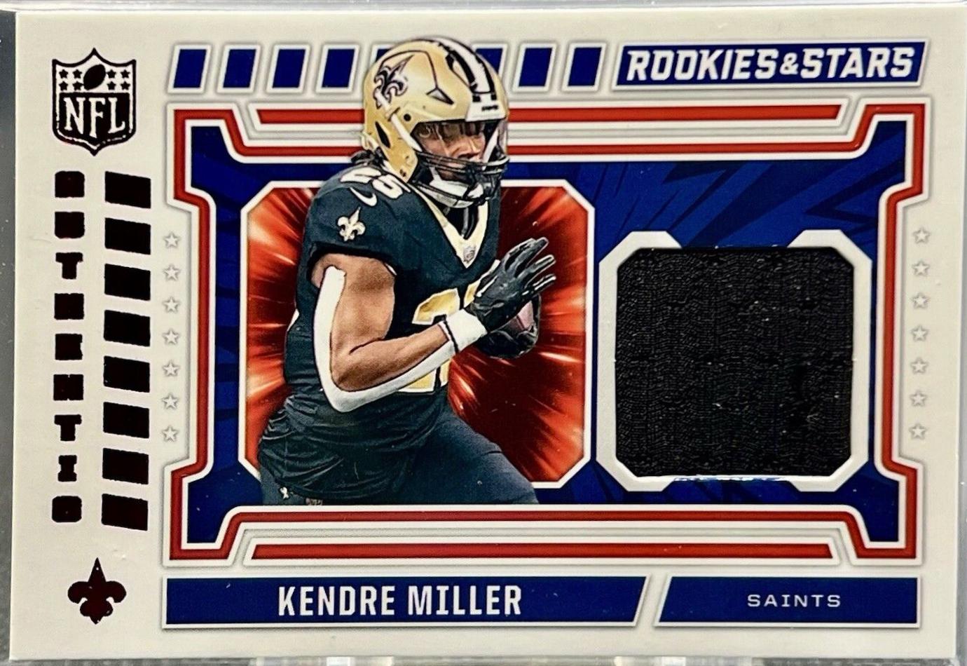 Kendre Miller #NA-KMR Football Cards 2024 Panini Rookies & Stars NFL Authentic
