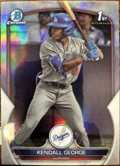 Kendall George [Refractor] #BDC-190 Baseball Cards 2023 Bowman Draft Chrome Prices