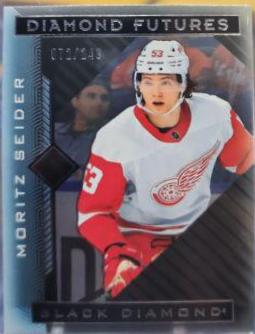 Moritz Seider #BDF-MS Hockey Cards 2021 Upper Deck Black Diamond Futures