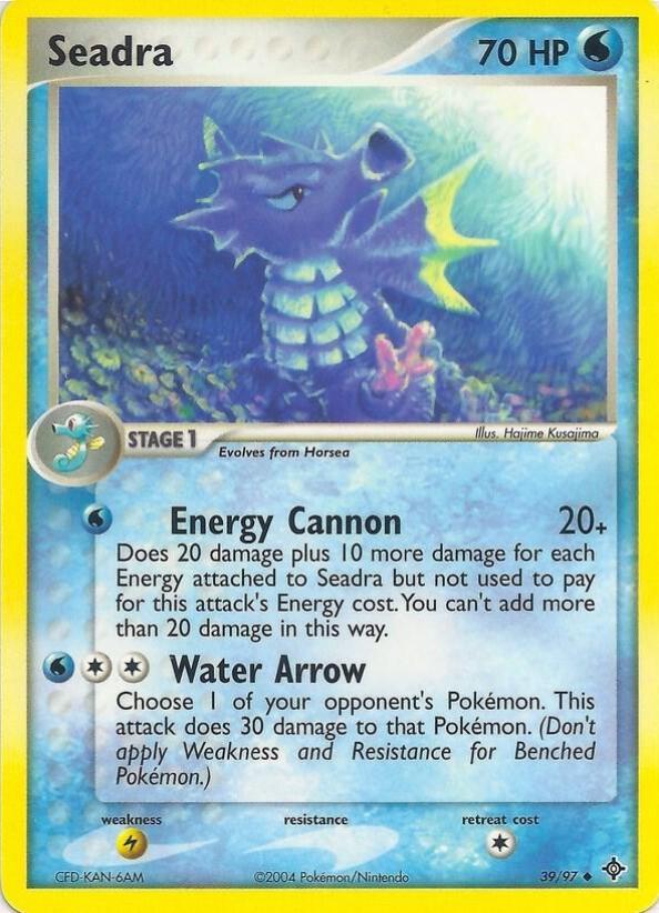 Seadra #39 from Pokemon EX Battle Stadium