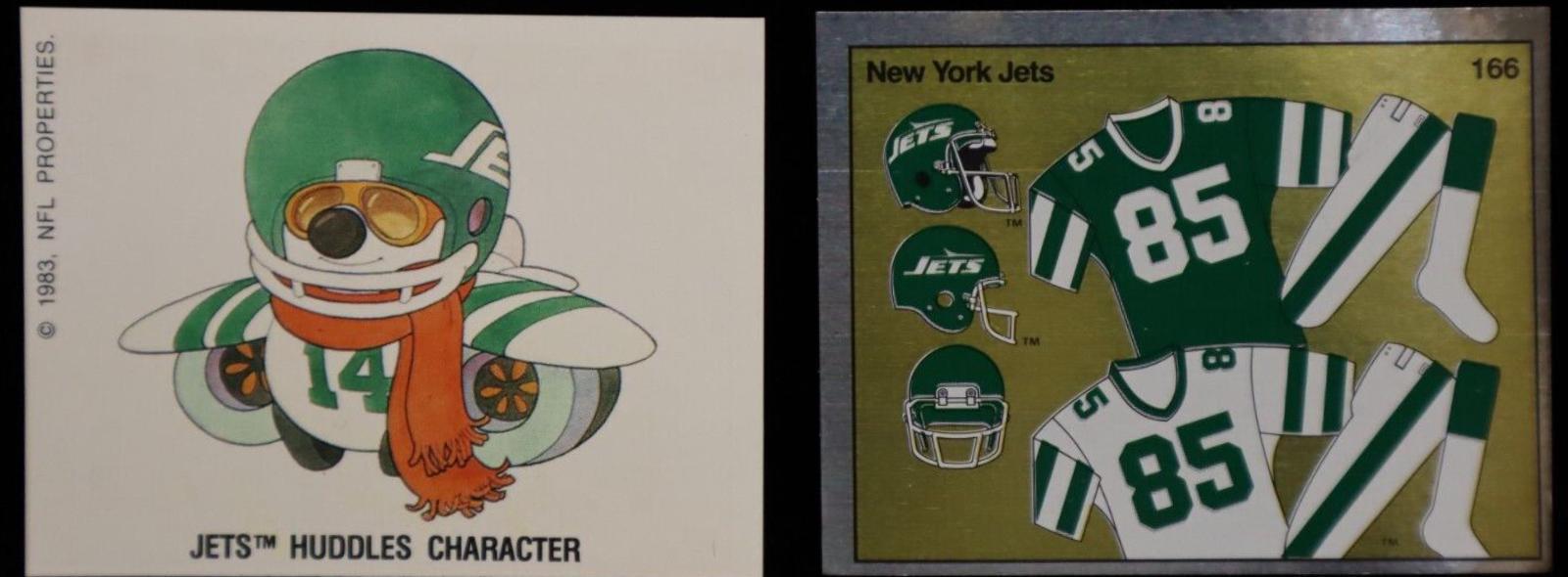 New York Jets Uniform #166 1988 Panini Sticker Football