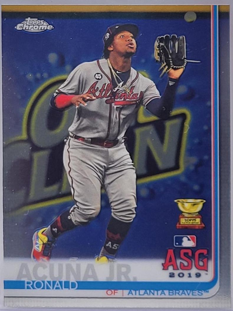 Ronald Acuna Jr #81 Baseball Cards 2019 Topps Chrome Update
