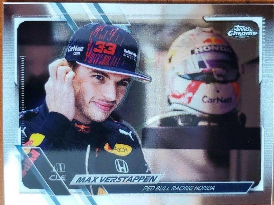 Max Verstappen #43 Racing Cards 2021 Topps Chrome Formula 1
