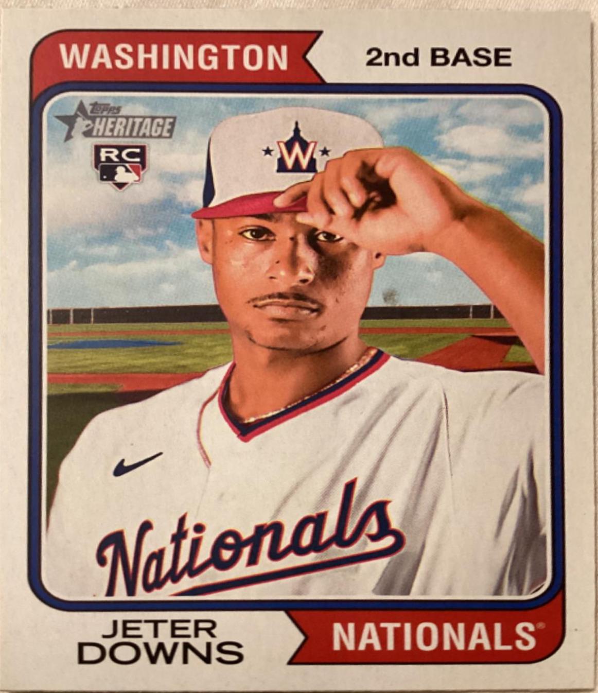 Jeter Downs #84 Baseball Cards 2023 Topps Heritage