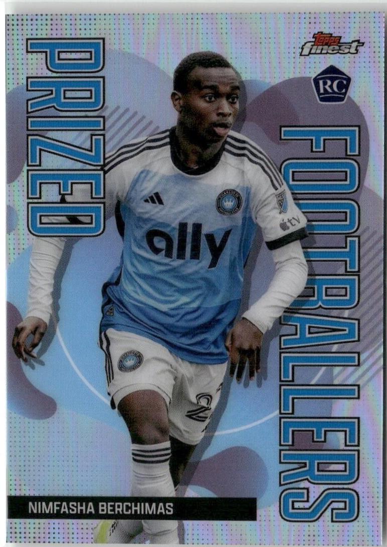 Nimfasha Berchimas #PF-19 Soccer Cards 2024 Topps Finest MLS Prized Footballers