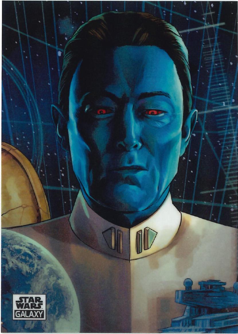 Grand Admiral Thrawn Base trading card from 2025 Topps 2025 Topps Chrome Star Wars Galaxy