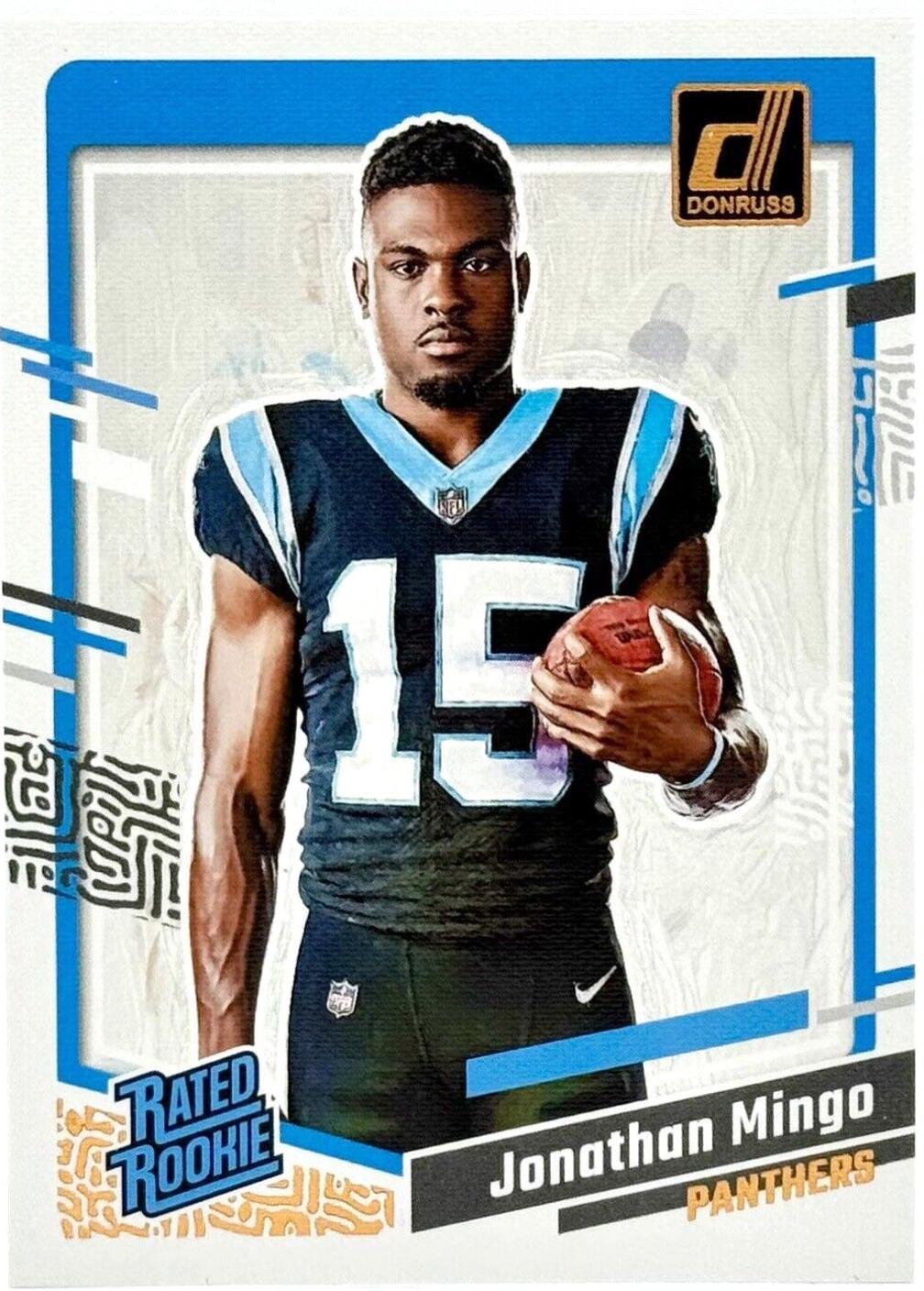 Jonathan Mingo #14 Football Cards 2023 Panini Donruss Rated Rookies Portrait