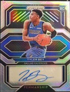 Tyler Bey #RP-TBY Basketball Cards 2020 Panini Prizm Rookie Penmanship