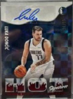 Luka Doncic #HS-LKD Basketball Cards 2022 Panini Hoops Hot Signatures
