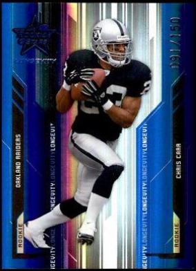Chris Carr #249 2005 Leaf Rookies & Stars Longevity Football