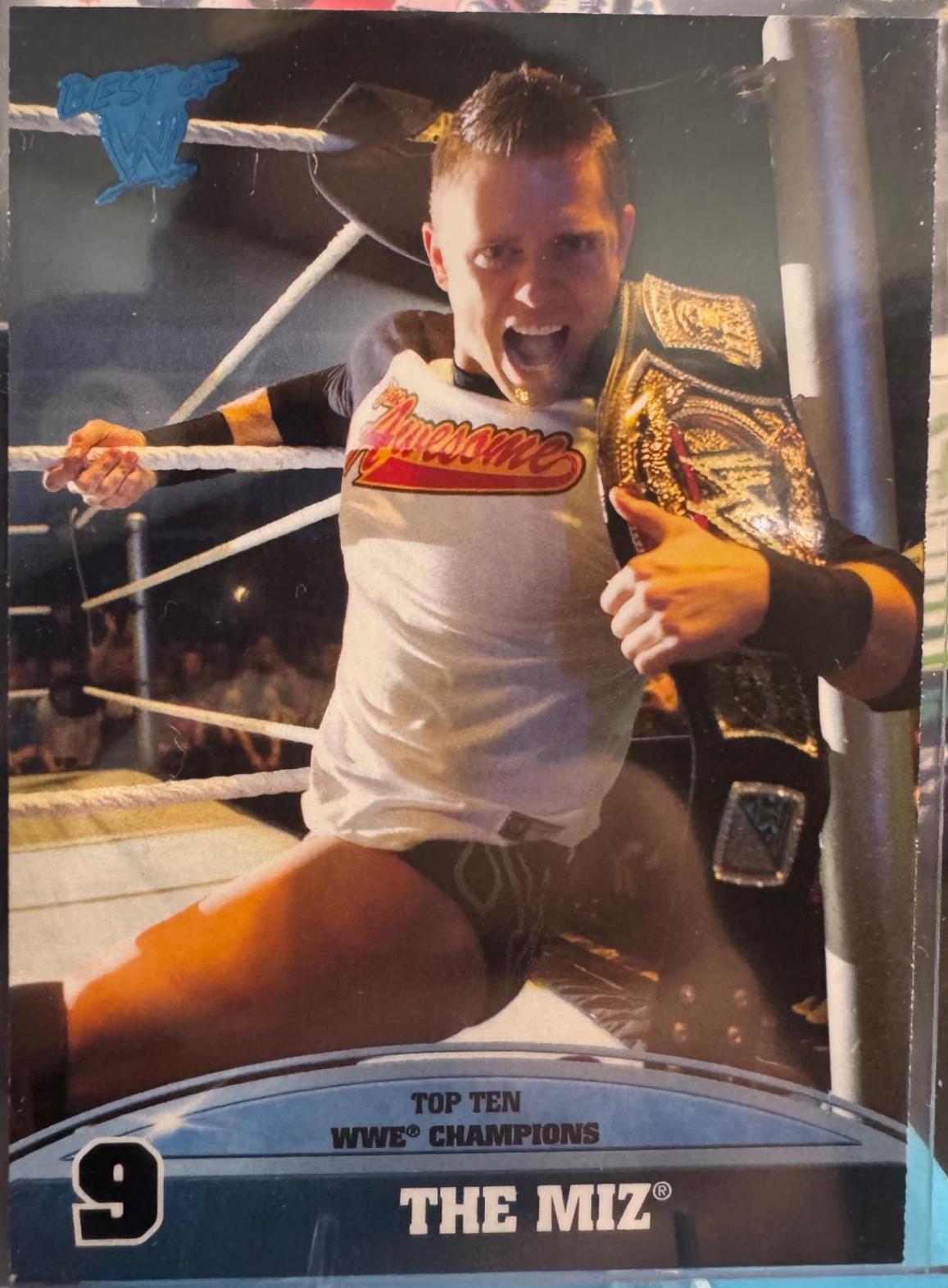 The Miz #9 Wrestling Cards 2013 Topps Best of WWE Top 10 WWE Champions
