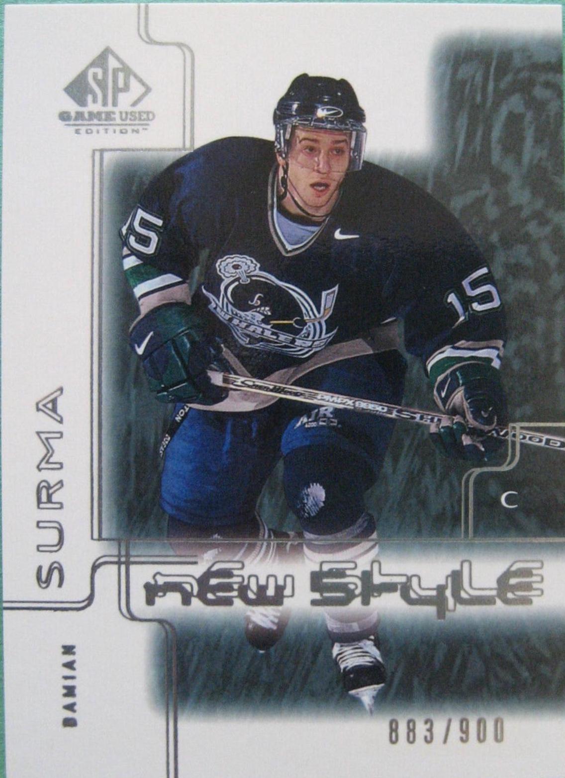 Damian Surma #90 Hockey Cards 2000 SP Game Used