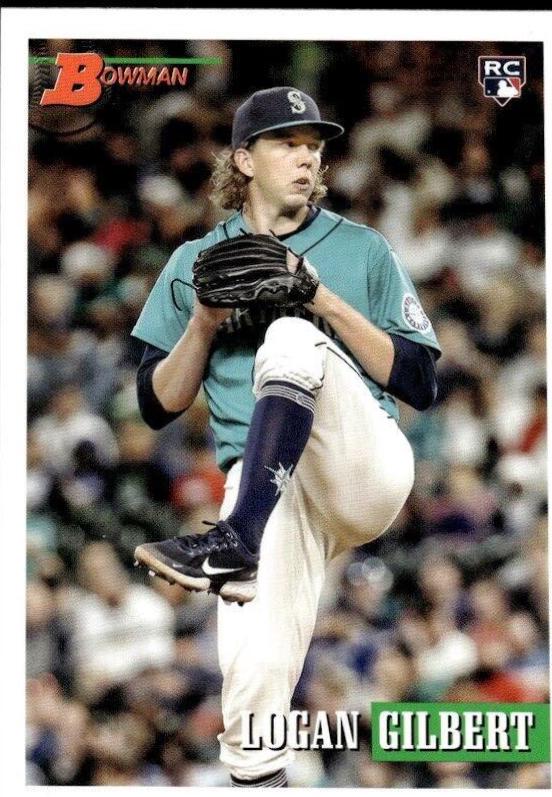 Logan Gilbert #8 Baseball Cards 2021 Bowman Heritage