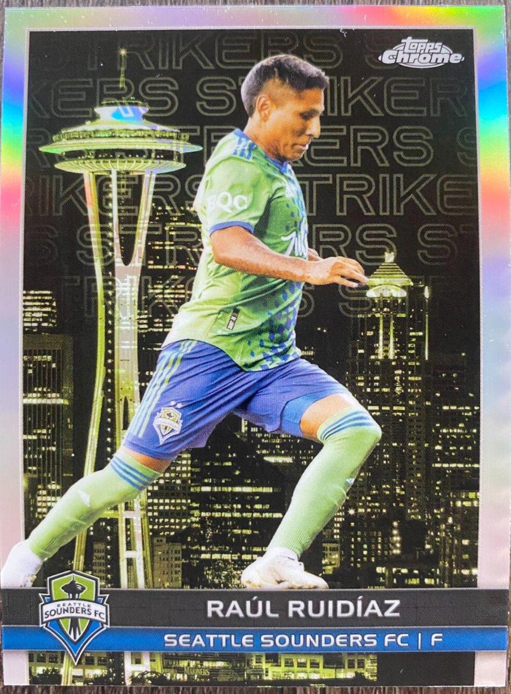 Raul Ruidiaz #BCS-11 Soccer Cards 2023 Topps Chrome MLS Big City Strikers